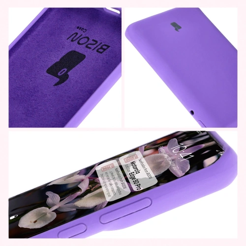 Kup Silikonowe etui Bizon Soft Case do Motorola Edge 50 Pro fioletowe - BIZ6219 - {ean13} - Sklep Home Screen
