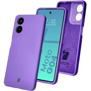 Kup Bizon Soft Case Motorola Moto G04 lila - BIZ6220 - {ean13} - Sklep Home Screen