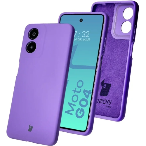 Kup Bizon Soft Case Motorola Moto G04 lila - BIZ6220 - {ean13} - Sklep Home Screen