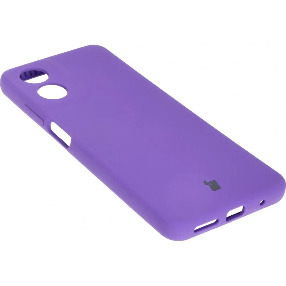 Silikonowe etui Bizon Soft Case do Motorola Moto G04 fioletowe