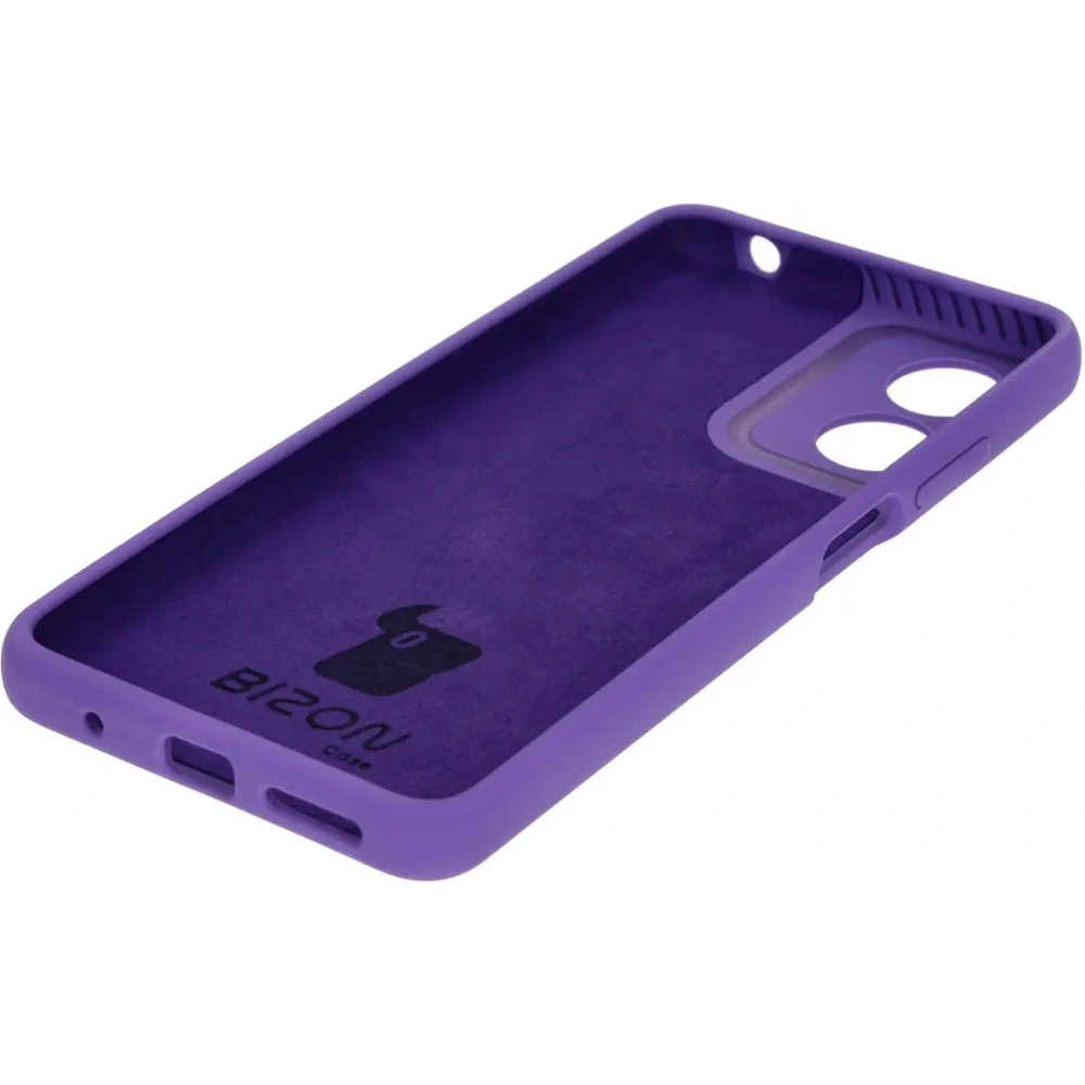 Silikonowe etui Bizon Soft Case do Motorola Moto G04 fioletowe