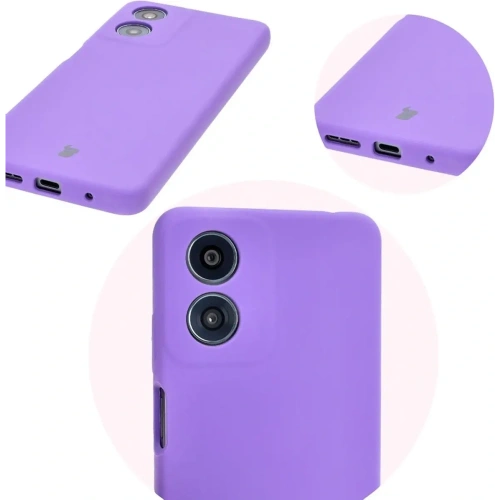 Kup Silikonowe etui Bizon Soft Case do Motorola Moto G04 fioletowe - BIZ6220 - {ean13} - Sklep Home Screen