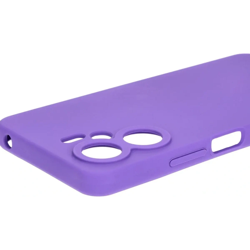 Silikonowe etui Bizon Soft Case do Xiaomi Redmi 13C 4G / Xiaomi Redmi 13C 5G / Xiaomi Poco C65 fioletowe