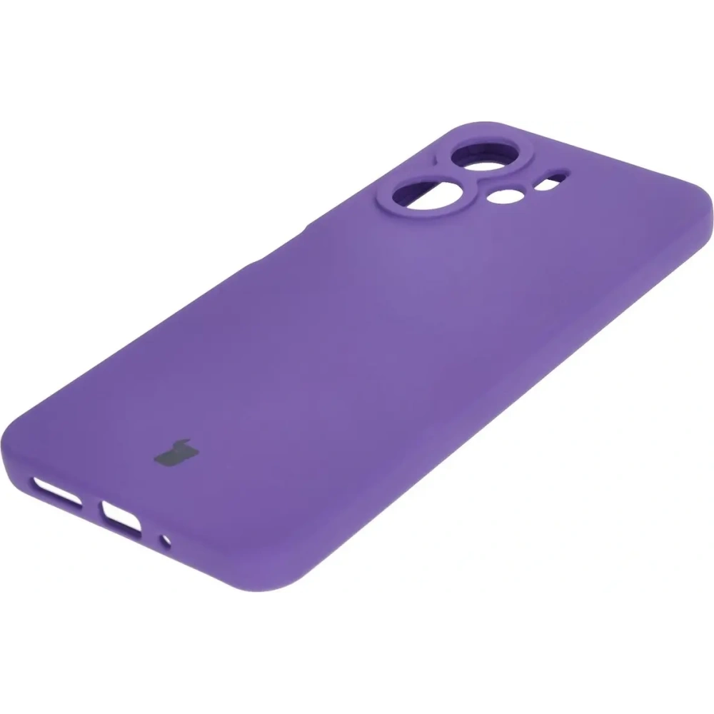 Silikonowe etui Bizon Soft Case do Xiaomi Redmi 13C 4G / Xiaomi Redmi 13C 5G / Xiaomi Poco C65 fioletowe