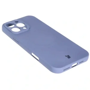 Kup Silikonowe etui z pierścieniem magnetycznym Bizon Case Silicone Magnetic do Apple iPhone 16 Pro szare - BIZ6223 - {ean13} - Sklep Home Screen