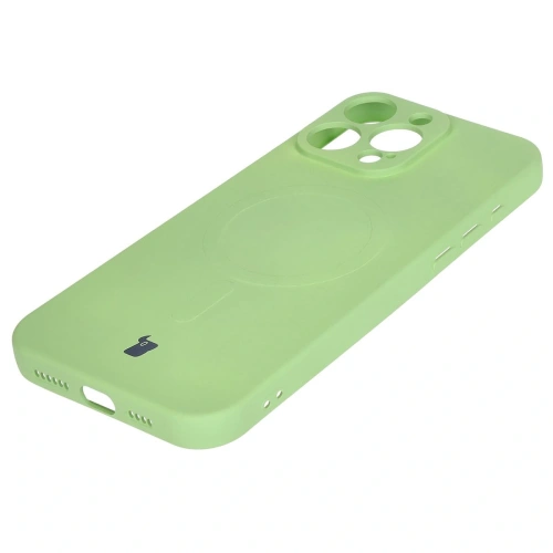 Kup Silikonowe etui z pierścieniem magnetycznym Bizon Case Silicone Magnetic do Apple iPhone 16 Pro jasnozielone - BIZ6227 - {ean13} - Sklep Home Screen