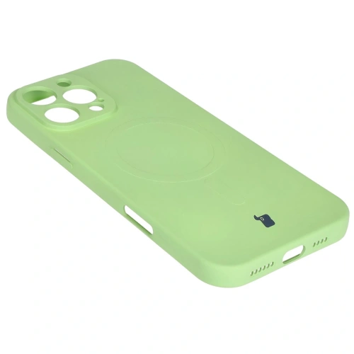 Kup Silikonowe etui z pierścieniem magnetycznym Bizon Case Silicone Magnetic do Apple iPhone 16 Pro jasnozielone - BIZ6227 - {ean13} - Sklep Home Screen