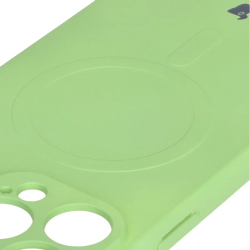 Kup Silikonowe etui z pierścieniem magnetycznym Bizon Case Silicone Magnetic do Apple iPhone 16 Pro jasnozielone - BIZ6227 - {ean13} - Sklep Home Screen