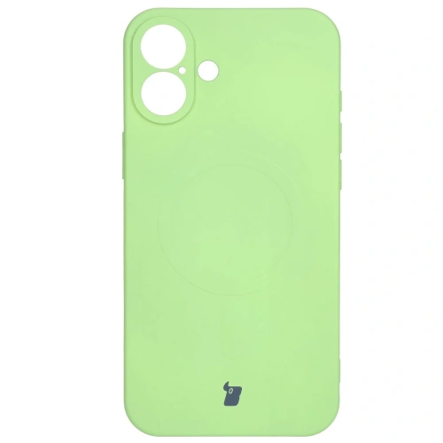 Kup Bizon Case Silicone Magnetic Apple iPhone 16 verde deschis - BIZ6228 - {ean13} - Sklep Home Screen