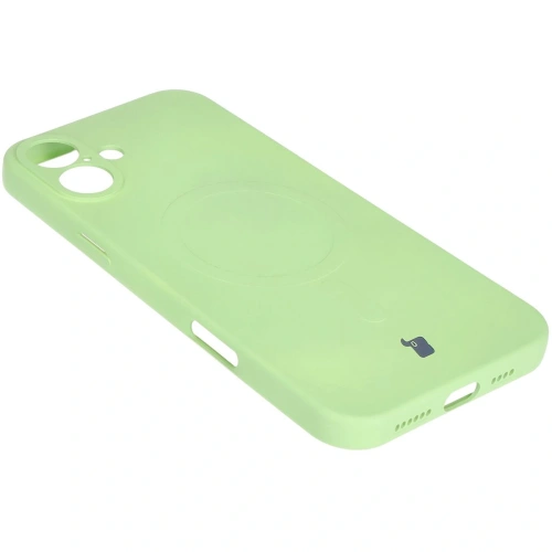 Kup Bizon Case Silicone Magnetic Apple iPhone 16 verde deschis - BIZ6228 - {ean13} - Sklep Home Screen