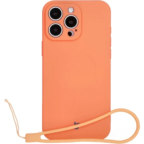 Kup Silikonový obal s magnetickým kroužkem Bizon Case Silicone Magnetic pro Apple iPhone 16 Pro Max mrkvový - BIZ6230 - {ean13} - Sklep Home Screen