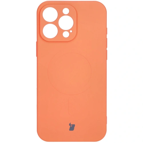 Kup Silikonový obal s magnetickým kroužkem Bizon Case Silicone Magnetic pro Apple iPhone 16 Pro Max mrkvový - BIZ6230 - {ean13} - Sklep Home Screen