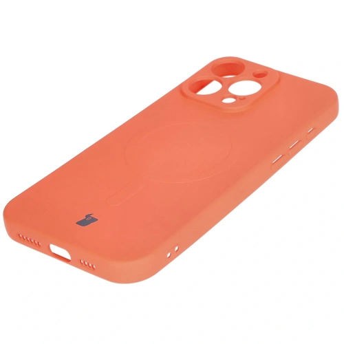 Kup Silikonový obal s magnetickým kroužkem Bizon Case Silicone Magnetic pro Apple iPhone 16 Pro Max mrkvový - BIZ6230 - {ean13} - Sklep Home Screen