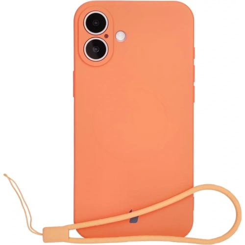 Kup Silikonové pouzdro s magnetickým kroužkem Bizon Case Silicone Magnetic pro Apple iPhone 16 mrkvové - BIZ6232 - {ean13} - Sklep Home Screen