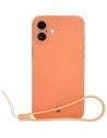 Bizon Case Silicone Magnetic Apple iPhone 16 carrot