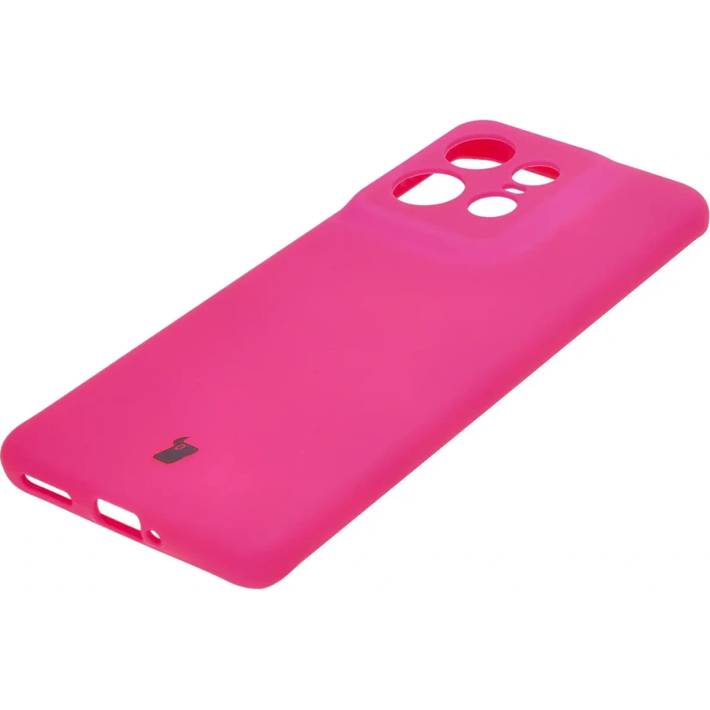 Silikonowe etui Bizon Soft Case do Motorola Edge 50 Pro neonowo-różowe
