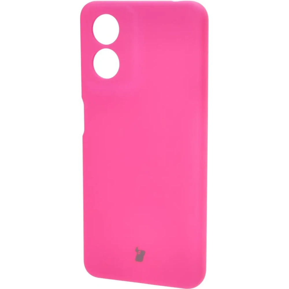 Silikonowe etui Bizon Soft Case do Motorola Moto G04 neonowo-różowe