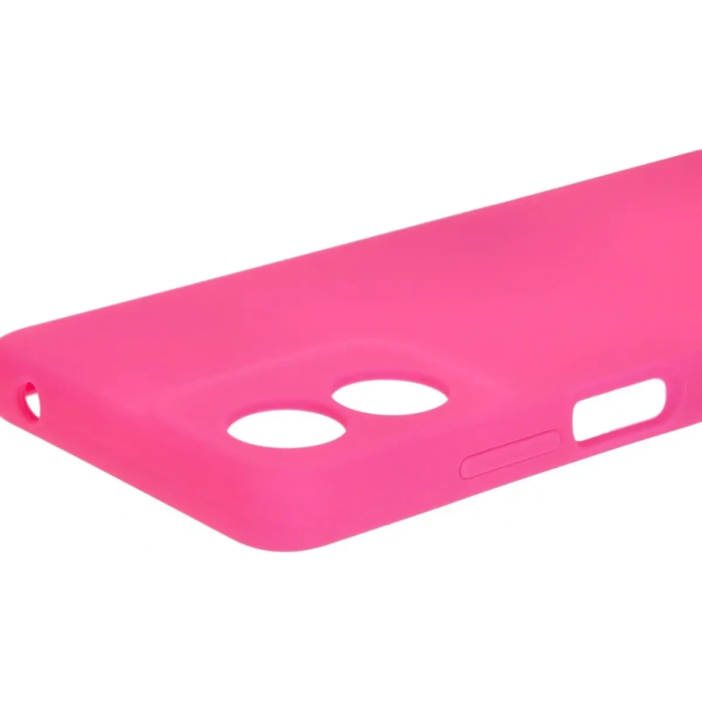 Silikonowe etui Bizon Soft Case do Motorola Moto G04 neonowo-różowe