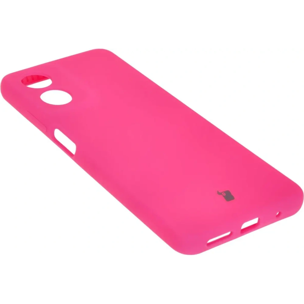 Silikonowe etui Bizon Soft Case do Motorola Moto G04 neonowo-różowe