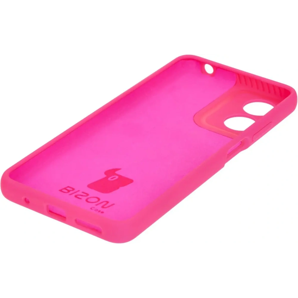 Silikonowe etui Bizon Soft Case do Motorola Moto G04 neonowo-różowe