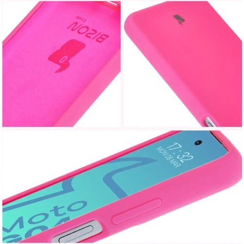 Kup Silikonowe etui Bizon Soft Case do Motorola Moto G04 neonowo-różowe - BIZ6235 - {ean13} - Sklep Home Screen