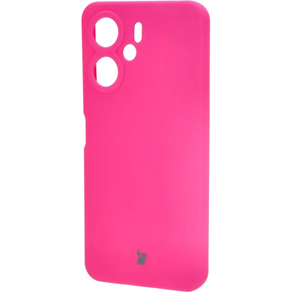 Silikonowe etui Bizon Soft Case do Xiaomi Redmi 13C 4G / Xiaomi Redmi 13C 5G / Xiaomi Poco C65 neonowo-różowe