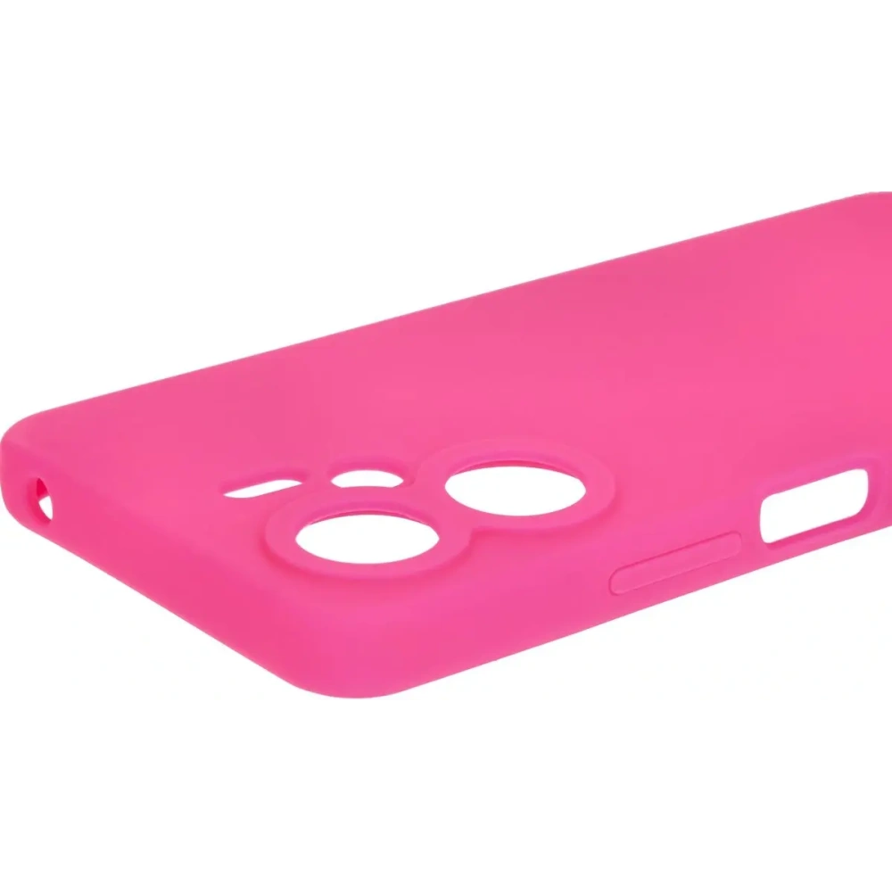 Silikonowe etui Bizon Soft Case do Xiaomi Redmi 13C 4G / Xiaomi Redmi 13C 5G / Xiaomi Poco C65 neonowo-różowe