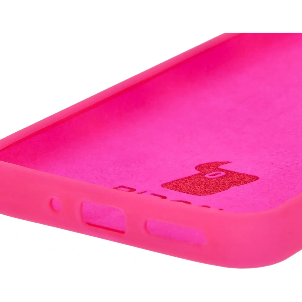 Silikonowe etui Bizon Soft Case do Xiaomi Redmi 13C 4G / Xiaomi Redmi 13C 5G / Xiaomi Poco C65 neonowo-różowe