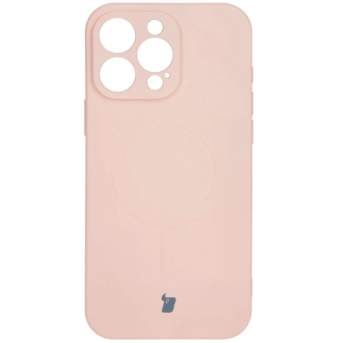 Kup Silikonowe etui z pierścieniem magnetycznym Bizon Case Silicone Magnetic do Apple iPhone 16 Pro Max jasnoróżowe - BIZ6237 - {ean13} - Sklep Home Screen