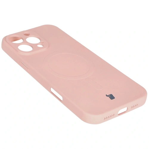 Kup Silikonowe etui z pierścieniem magnetycznym Bizon Case Silicone Magnetic do Apple iPhone 16 Pro Max jasnoróżowe - BIZ6237 - {ean13} - Sklep Home Screen