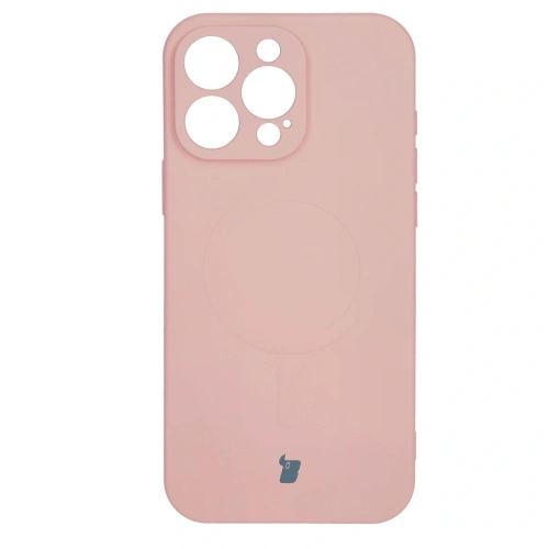Kup Silikonové pouzdro s magnetickým kroužkem Bizon Case Silicone Magnetic pro Apple iPhone 16 Pro světle růžové - BIZ6238 - {ean13} - Sklep Home Screen