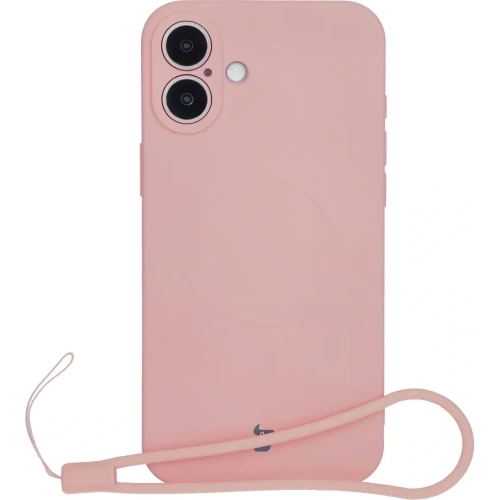 Kup Silikonový obal s magnetickým kroužkem Bizon Case Silicone Magnetic pro Apple iPhone 16 světle růžový - BIZ6239 - {ean13} - Sklep Home Screen