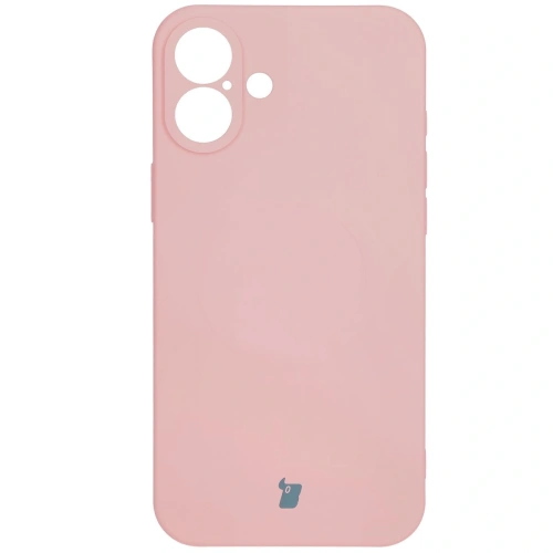 Kup Silikonový obal s magnetickým kroužkem Bizon Case Silicone Magnetic pro Apple iPhone 16 světle růžový - BIZ6239 - {ean13} - Sklep Home Screen