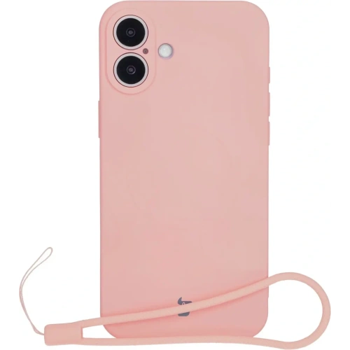 Kup Silikonový obal s magnetickým kroužkem Bizon Case Silicone Magnetic pro Apple iPhone 16 Plus světle růžový - BIZ6240 - {ean13} - Sklep Home Screen