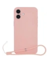 Bizon Case Silicone Magnetic Apple iPhone 16 Plus roz deschis