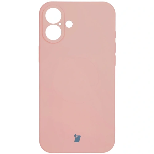 Kup Silikonový obal s magnetickým kroužkem Bizon Case Silicone Magnetic pro Apple iPhone 16 Plus světle růžový - BIZ6240 - {ean13} - Sklep Home Screen