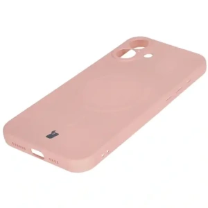 Kup Bizon Case Silicone Magnetic Apple iPhone 16 Plus roz deschis - BIZ6240 - {ean13} - Sklep Home Screen