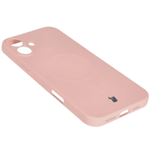 Kup Silikonový obal s magnetickým kroužkem Bizon Case Silicone Magnetic pro Apple iPhone 16 Plus světle růžový - BIZ6240 - {ean13} - Sklep Home Screen