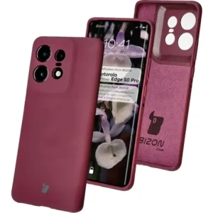 Kup Silikonowe etui Bizon Soft Case do Motorola Edge 50 Pro ciemnofioletowe - BIZ6241 - {ean13} - Sklep Home Screen