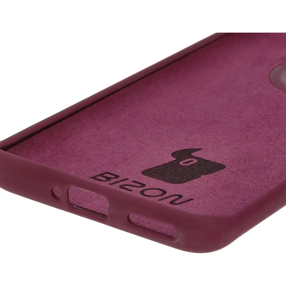 Silikonowe etui Bizon Soft Case do Motorola Edge 50 Pro ciemnofioletowe