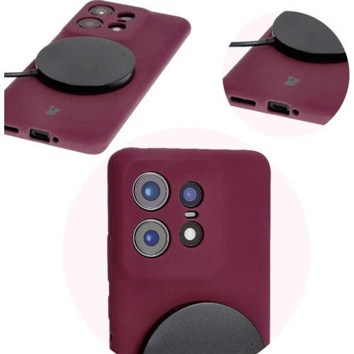 Kup Silikonowe etui Bizon Soft Case do Motorola Edge 50 Pro ciemnofioletowe - BIZ6241 - {ean13} - Sklep Home Screen