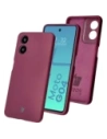 Silikonowe etui Bizon Soft Case do Motorola Moto G04 ciemnofioletowe