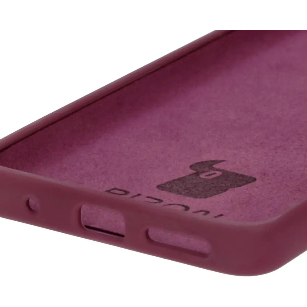 Silikonowe etui Bizon Soft Case do Motorola Moto G04 ciemnofioletowe