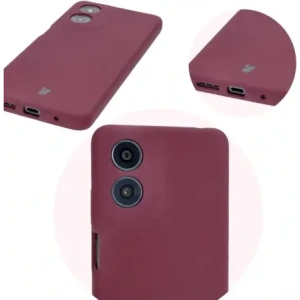 Kup Silikonowe etui Bizon Soft Case do Motorola Moto G04 ciemnofioletowe - BIZ6242 - {ean13} - Sklep Home Screen