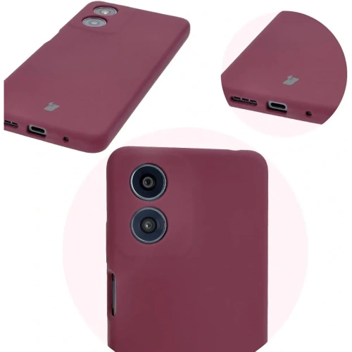 Kup Silikonowe etui Bizon Soft Case do Motorola Moto G04 ciemnofioletowe - BIZ6242 - {ean13} - Sklep Home Screen