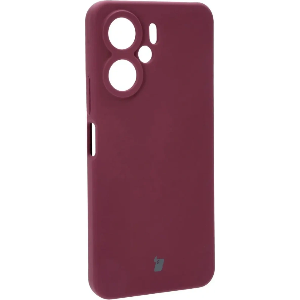 Silikonowe etui Bizon Soft Case do Xiaomi Redmi 13C 4G / Xiaomi Redmi 13C 5G / Xiaomi Poco C65 ciemnofioletowe