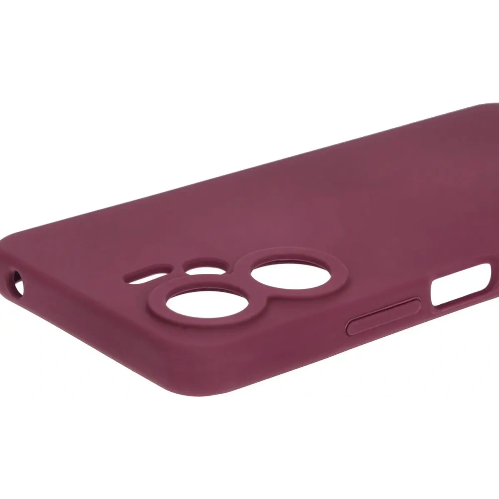 Silikonowe etui Bizon Soft Case do Xiaomi Redmi 13C 4G / Xiaomi Redmi 13C 5G / Xiaomi Poco C65 ciemnofioletowe