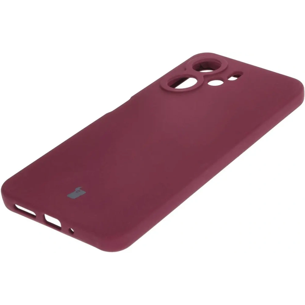 Silikonowe etui Bizon Soft Case do Xiaomi Redmi 13C 4G / Xiaomi Redmi 13C 5G / Xiaomi Poco C65 ciemnofioletowe