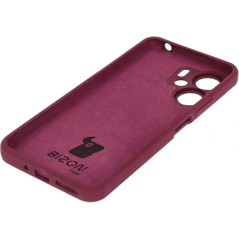 Silikonowe etui Bizon Soft Case do Xiaomi Redmi 13C 4G / Xiaomi Redmi 13C 5G / Xiaomi Poco C65 ciemnofioletowe