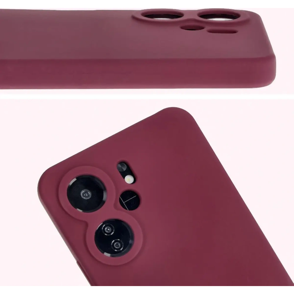 Silikonowe etui Bizon Soft Case do Xiaomi Redmi 13C 4G / Xiaomi Redmi 13C 5G / Xiaomi Poco C65 ciemnofioletowe